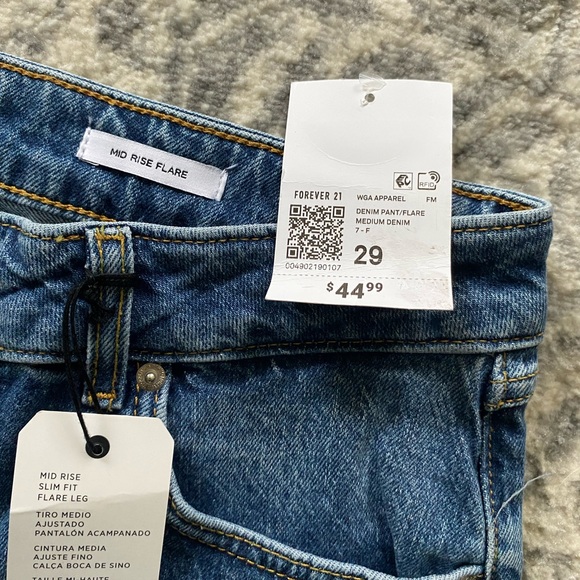 Forever 21 | NWT’s mid rise flare embroidered patchwork bohemian western jeans - Picture 10 of 10